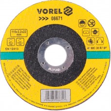 VOREL Disc pentru taiat piatra 115x22x3.2mm
